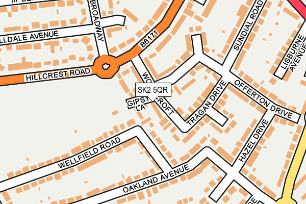 SK2 5QR map - OS OpenMap – Local (Ordnance Survey)