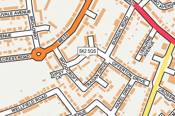SK2 5QS map - OS OpenMap – Local (Ordnance Survey)