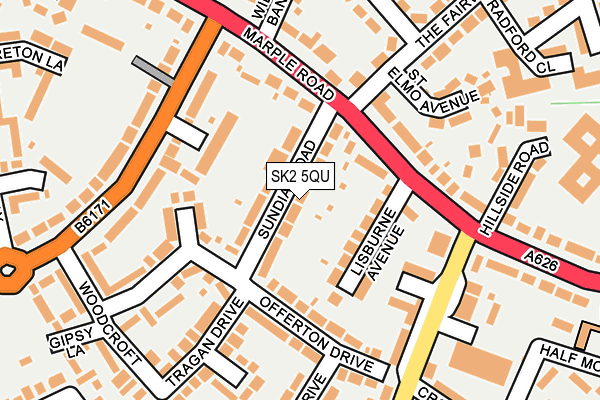 SK2 5QU map - OS OpenMap – Local (Ordnance Survey)