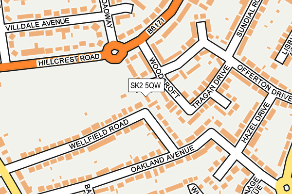 SK2 5QW map - OS OpenMap – Local (Ordnance Survey)