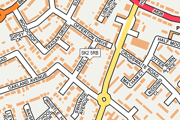 SK2 5RB map - OS OpenMap – Local (Ordnance Survey)