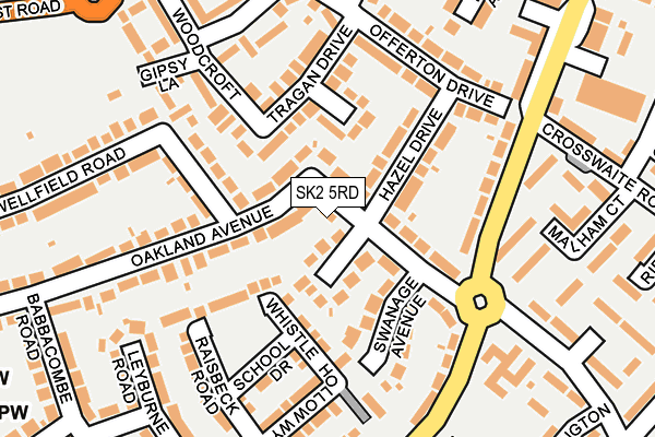 SK2 5RD map - OS OpenMap – Local (Ordnance Survey)