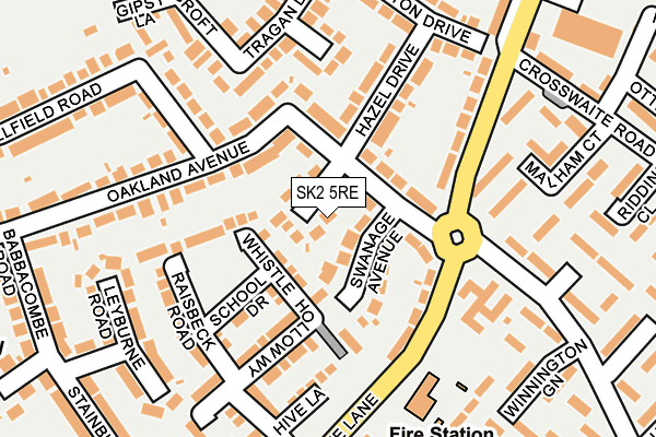 SK2 5RE map - OS OpenMap – Local (Ordnance Survey)