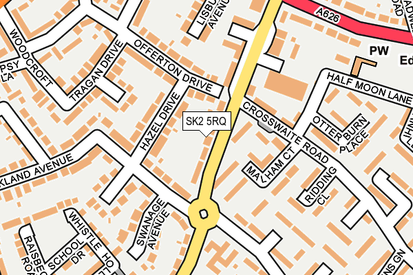 SK2 5RQ map - OS OpenMap – Local (Ordnance Survey)