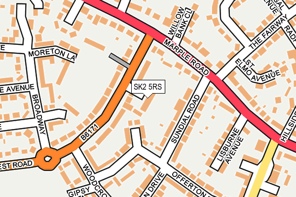 SK2 5RS map - OS OpenMap – Local (Ordnance Survey)
