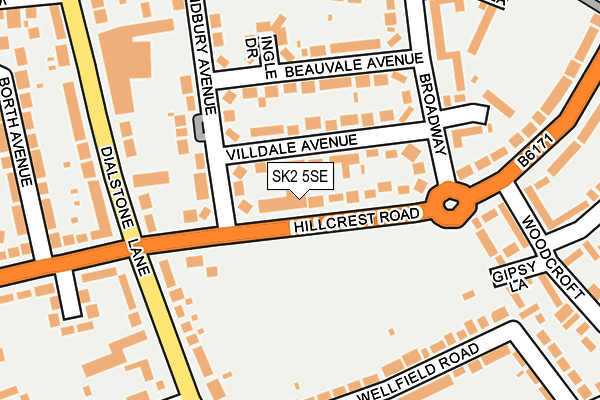 SK2 5SE map - OS OpenMap – Local (Ordnance Survey)