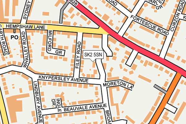 SK2 5SN map - OS OpenMap – Local (Ordnance Survey)