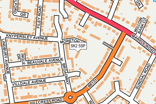 SK2 5SP map - OS OpenMap – Local (Ordnance Survey)