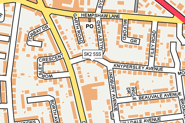 SK2 5SS map - OS OpenMap – Local (Ordnance Survey)