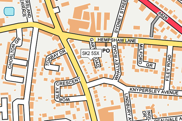 SK2 5SX map - OS OpenMap – Local (Ordnance Survey)