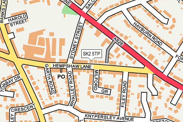 SK2 5TP map - OS OpenMap – Local (Ordnance Survey)