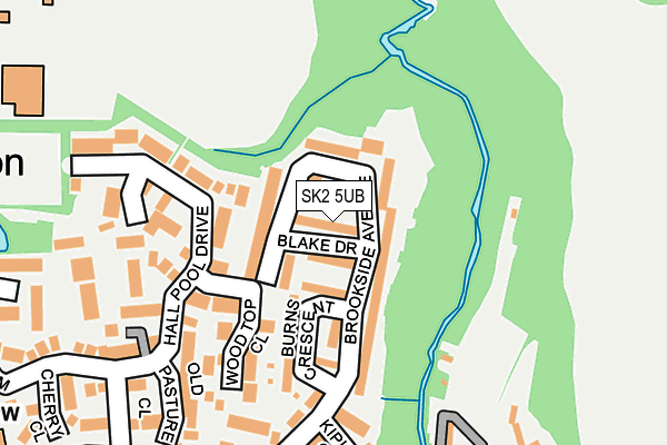 SK2 5UB map - OS OpenMap – Local (Ordnance Survey)