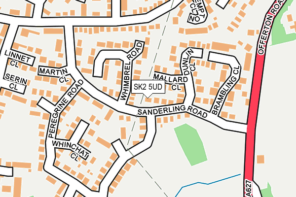 SK2 5UD map - OS OpenMap – Local (Ordnance Survey)