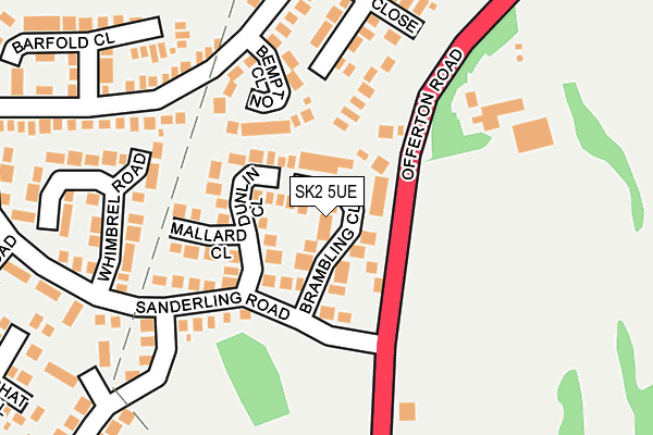 SK2 5UE map - OS OpenMap – Local (Ordnance Survey)