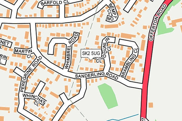 SK2 5UG map - OS OpenMap – Local (Ordnance Survey)