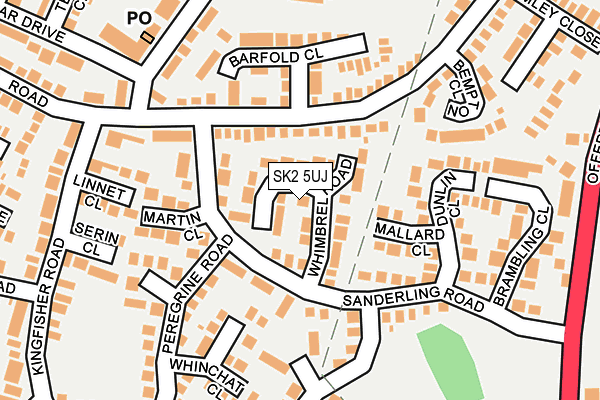 SK2 5UJ map - OS OpenMap – Local (Ordnance Survey)