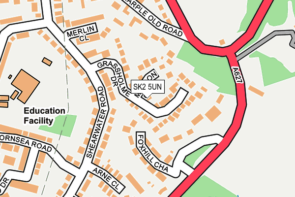 SK2 5UN map - OS OpenMap – Local (Ordnance Survey)