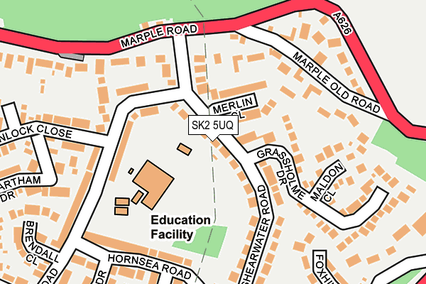 SK2 5UQ map - OS OpenMap – Local (Ordnance Survey)