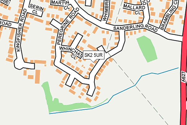 SK2 5UR map - OS OpenMap – Local (Ordnance Survey)