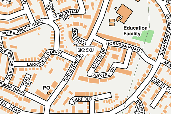 SK2 5XU map - OS OpenMap – Local (Ordnance Survey)