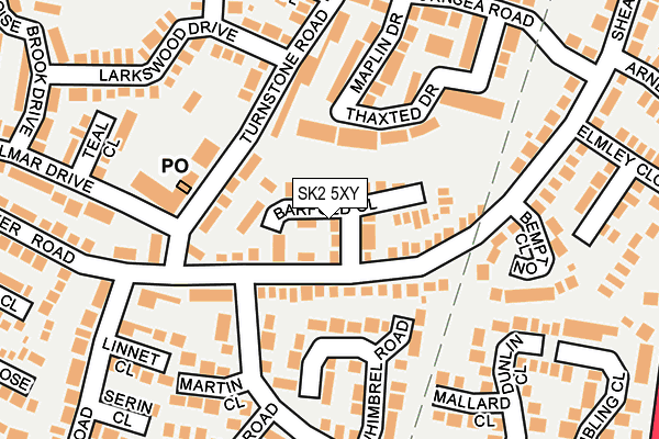 SK2 5XY map - OS OpenMap – Local (Ordnance Survey)