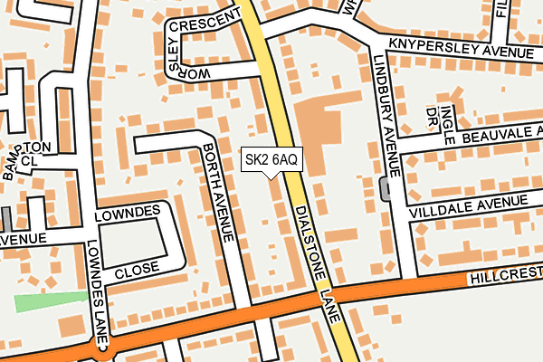 SK2 6AQ map - OS OpenMap – Local (Ordnance Survey)