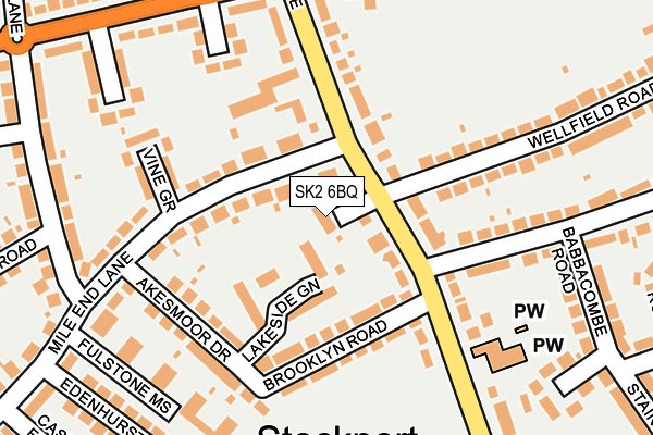SK2 6BQ map - OS OpenMap – Local (Ordnance Survey)