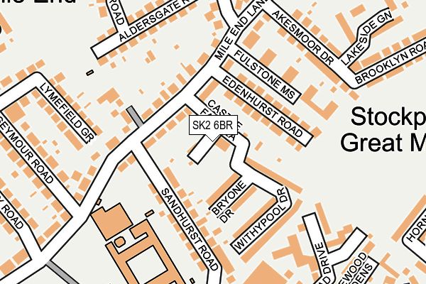 SK2 6BR map - OS OpenMap – Local (Ordnance Survey)