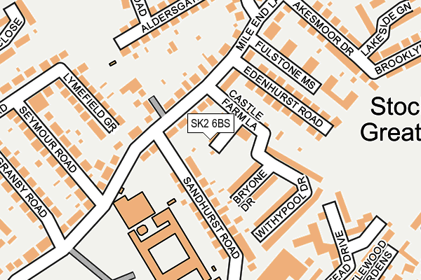 SK2 6BS map - OS OpenMap – Local (Ordnance Survey)