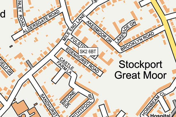 SK2 6BT map - OS OpenMap – Local (Ordnance Survey)