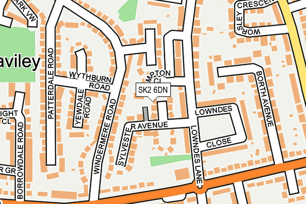 SK2 6DN map - OS OpenMap – Local (Ordnance Survey)