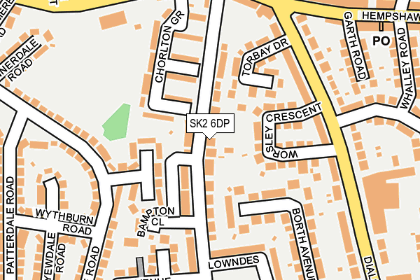 SK2 6DP map - OS OpenMap – Local (Ordnance Survey)