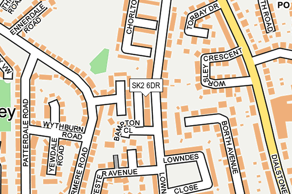 SK2 6DR map - OS OpenMap – Local (Ordnance Survey)