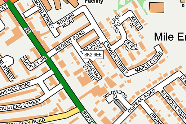 SK2 6EE map - OS OpenMap – Local (Ordnance Survey)
