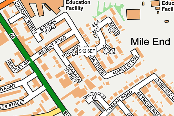 SK2 6EF map - OS OpenMap – Local (Ordnance Survey)