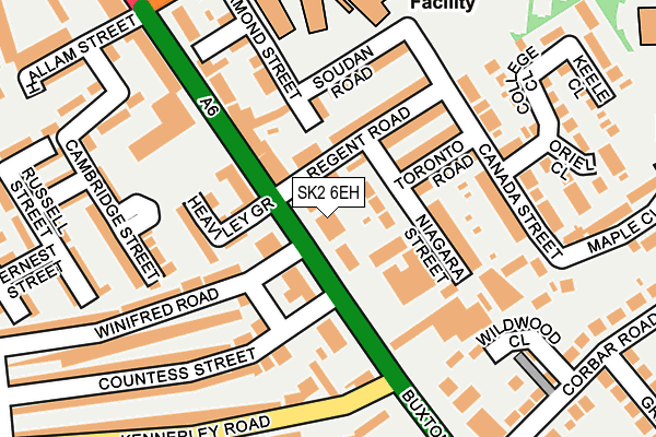 SK2 6EH map - OS OpenMap – Local (Ordnance Survey)