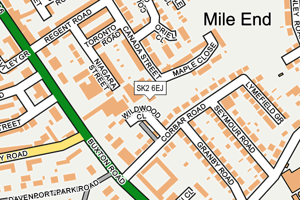 SK2 6EJ map - OS OpenMap – Local (Ordnance Survey)