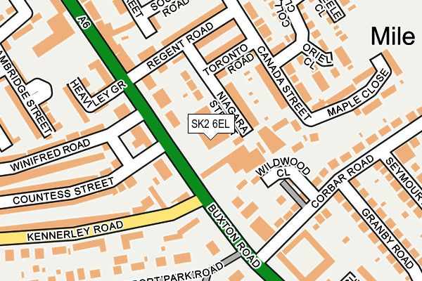 SK2 6EL map - OS OpenMap – Local (Ordnance Survey)