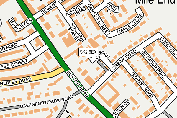 SK2 6EX map - OS OpenMap – Local (Ordnance Survey)