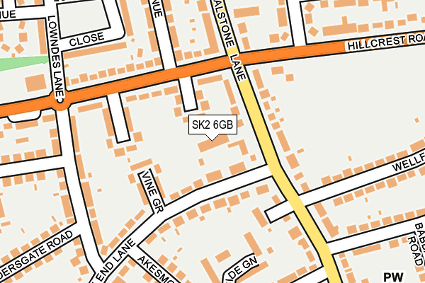 SK2 6GB map - OS OpenMap – Local (Ordnance Survey)