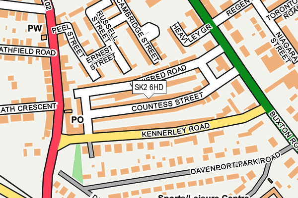 SK2 6HD map - OS OpenMap – Local (Ordnance Survey)
