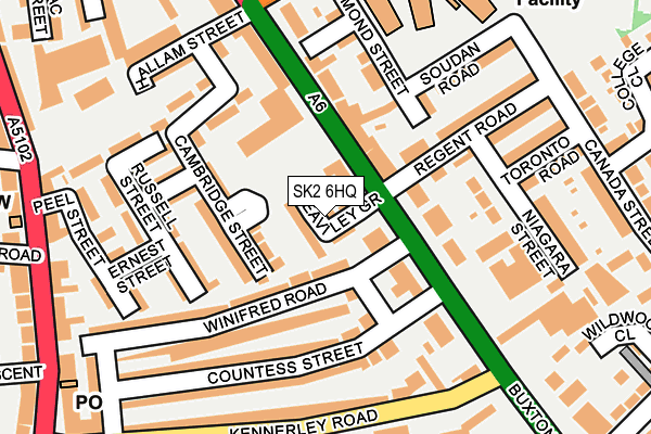 SK2 6HQ map - OS OpenMap – Local (Ordnance Survey)