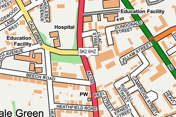SK2 6HZ map - OS OpenMap – Local (Ordnance Survey)