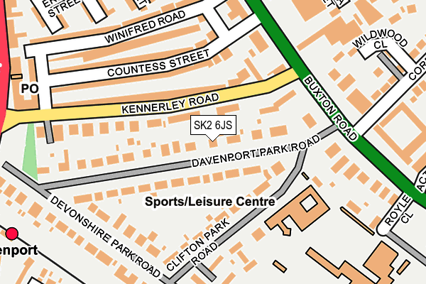 SK2 6JS map - OS OpenMap – Local (Ordnance Survey)