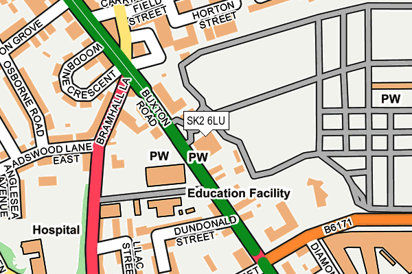 SK2 6LU map - OS OpenMap – Local (Ordnance Survey)