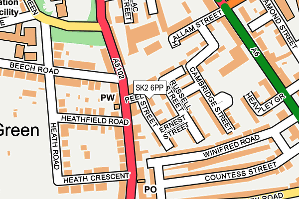 SK2 6PP map - OS OpenMap – Local (Ordnance Survey)