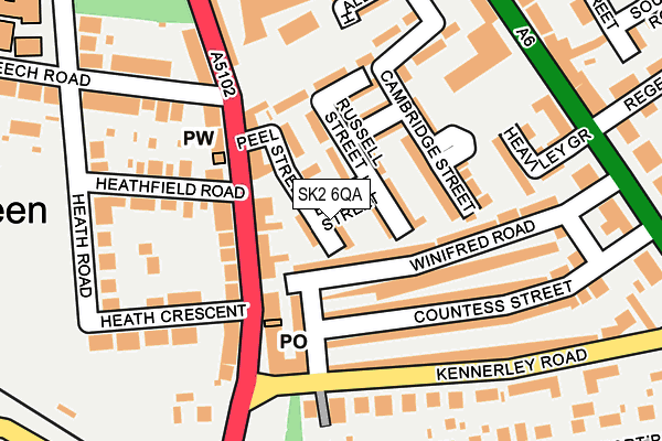 SK2 6QA map - OS OpenMap – Local (Ordnance Survey)