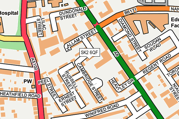 SK2 6QF map - OS OpenMap – Local (Ordnance Survey)