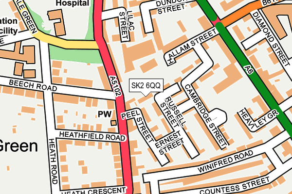 SK2 6QQ map - OS OpenMap – Local (Ordnance Survey)