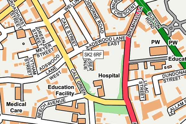 SK2 6RF map - OS OpenMap – Local (Ordnance Survey)